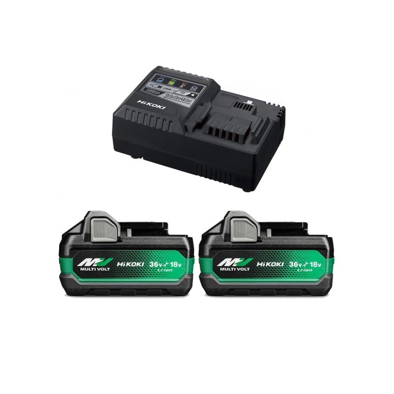 Ładowarka wielonapięciowa + 2 akumulatory 18/36V 8/4Ah HIKOKI UC18YSL3 WJZ