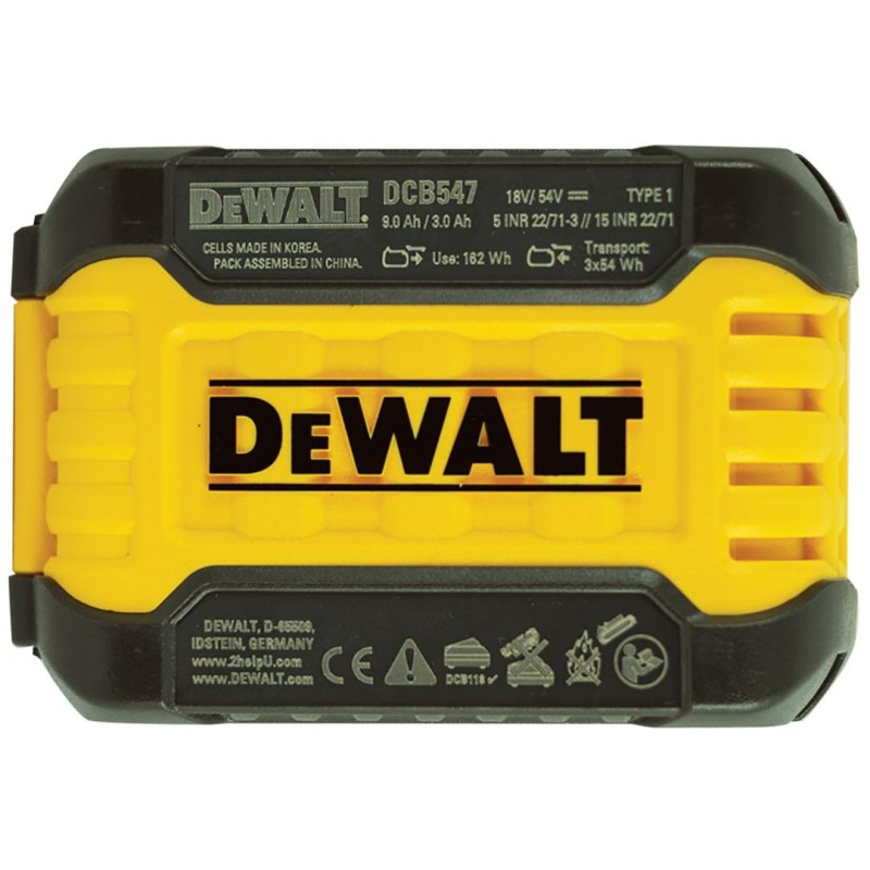 Zestaw ładowarka + akumulatory 9Ah DeWALT DCB118X3