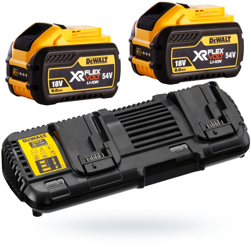 Zestaw Dewalt DCB132X2 ładowarka + 2x9Ah DCB547