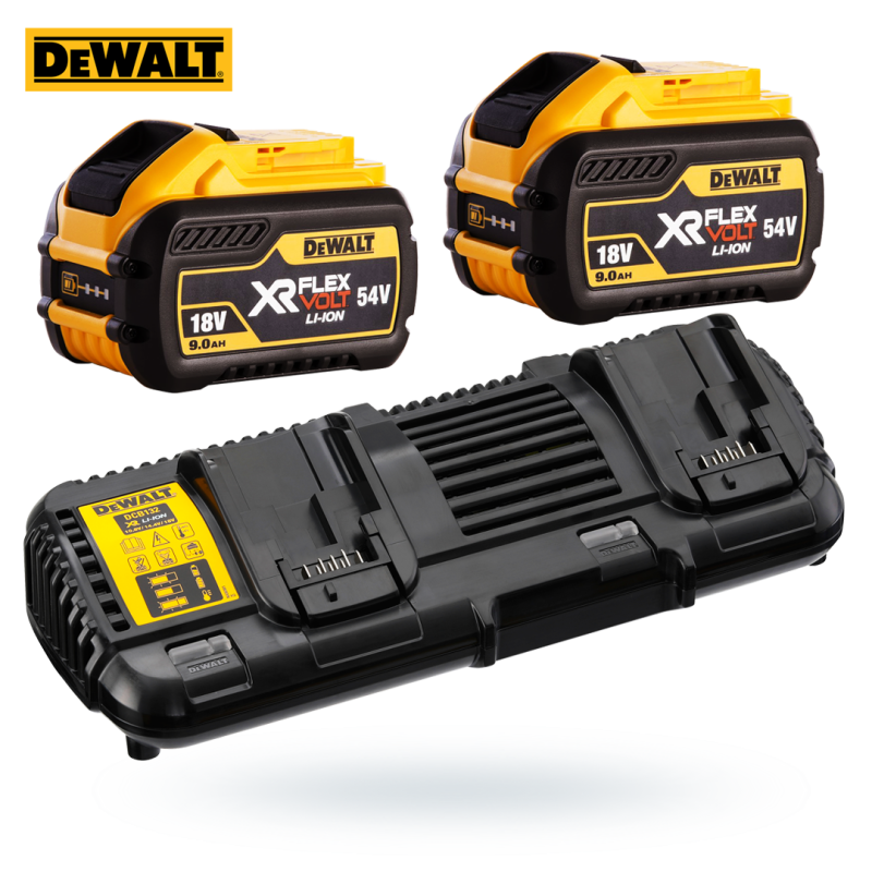 Zestaw Dewalt DCB132X2 ładowarka + 2x9Ah DCB547