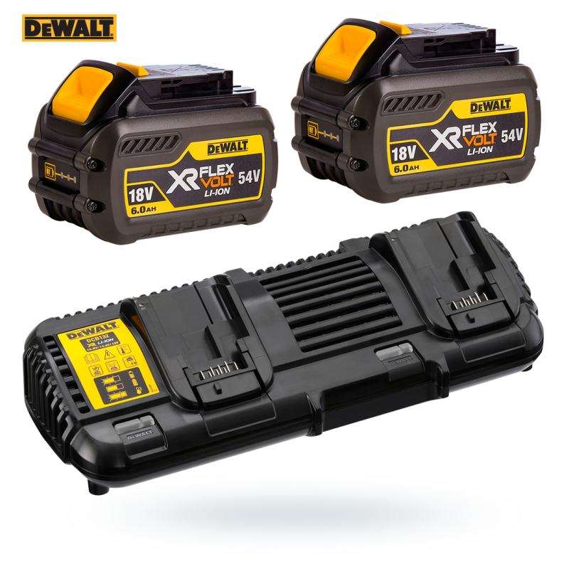 Zestaw Dewalt DCB132T2 ładowarka+ 2x6Ah DCB546