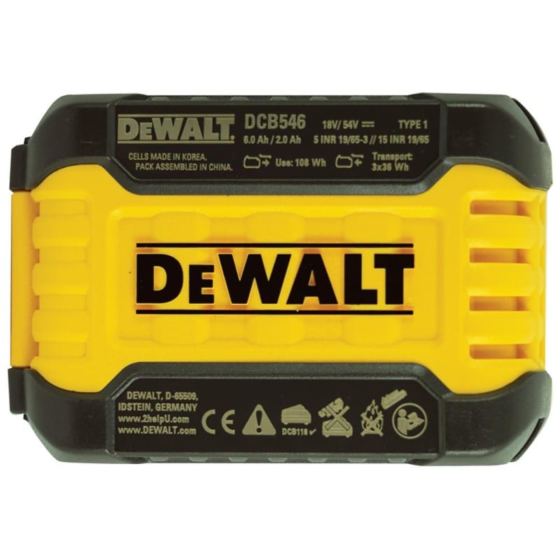 Zestaw ładowarka + akumulatory 6Ah DeWALT DCB118T3