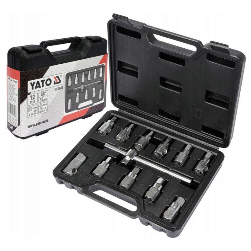 Zestaw kluczy do korków YATO YT-0600 3/8" 12 sztuk