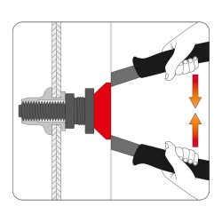 Nitownica ręczna do nitonakrętek M5-M12 YATO YT-3612 330mm walizka