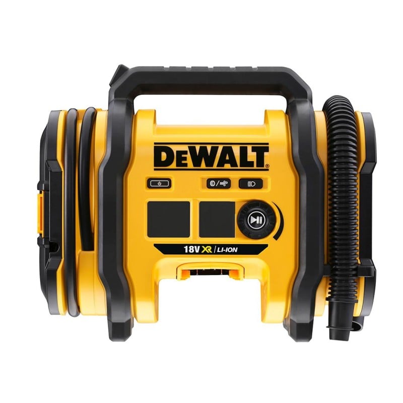 Kompresor samochodowy DeWALT DCC018N 11bar zasilany na 3 sposoby + zasilacz DeWALT N557515 230V z przewodem do kompresora