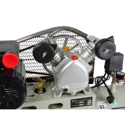 Kompresor/sprężarka Geko G80302 olejowy typ V 9bar 2KM / 1,5kW 390 l/min 100l