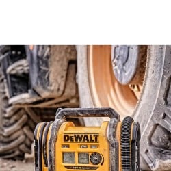 Kompresor samochodowy DeWALT DCC018N 11 bar zasilany na 3 sposoby + akumulator Li-Ion XR 18V 5Ah