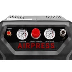 Kompresor przenośny, tłokowy, bezolejowy Airpress 36943 8 bar 1,5 KM / 1,1 kW 6l