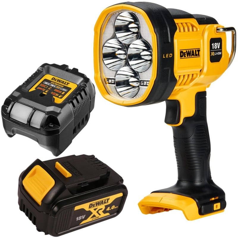 Latarka LED 18V DCL043 DeWALT + 1x4Ah + ładowarka