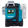 Laser krzyżowy Makita SK700GD 12Vmax 360° zielony IP54 35m, torba