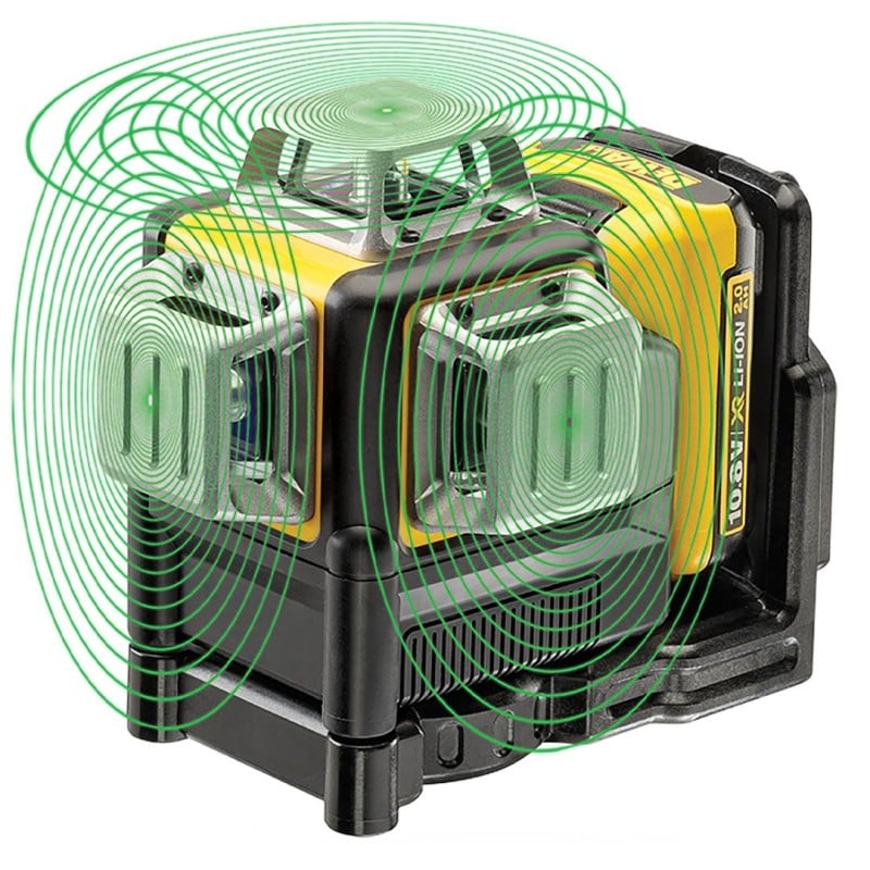 Laser krzyżowy DCE089D1G + statyw Dewalt DE0881T