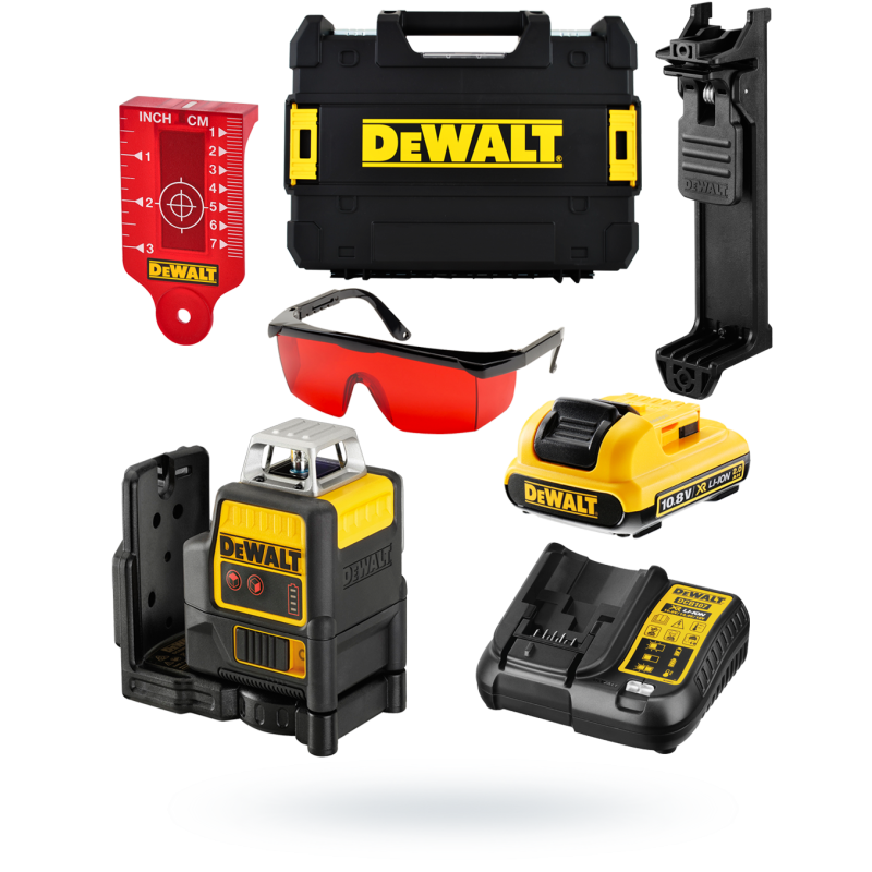 Laser liniowy 10,8V 2 wiązki DEWALT DCE0811D1R-QW