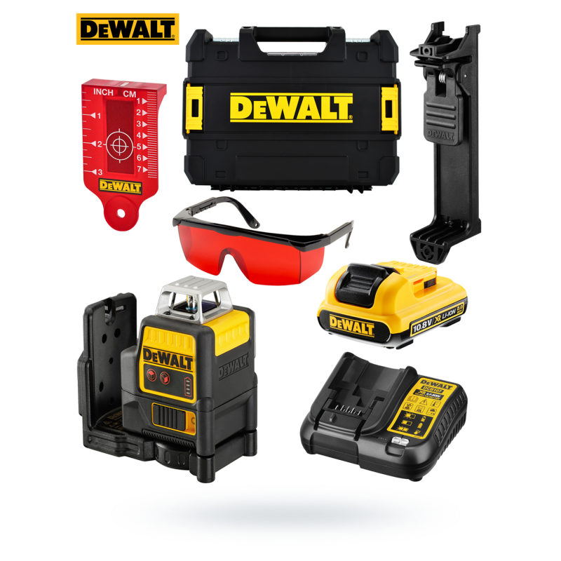 Laser liniowy 10,8V 2 wiązki DEWALT DCE0811D1R-QW