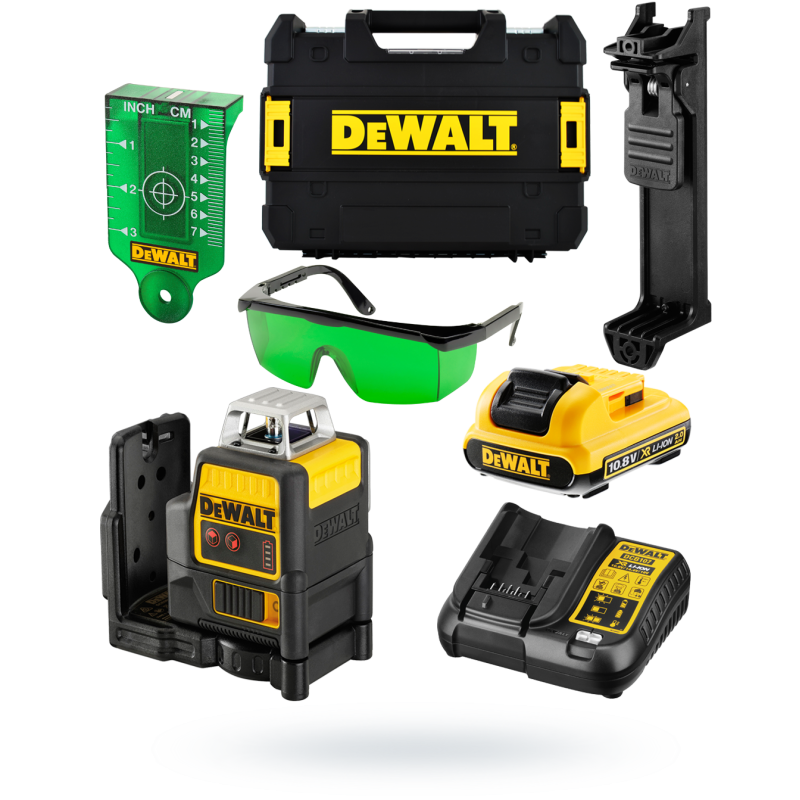 Laser liniowy 10,8V 2 wiązki DEWALT DCE0811D1G-QW