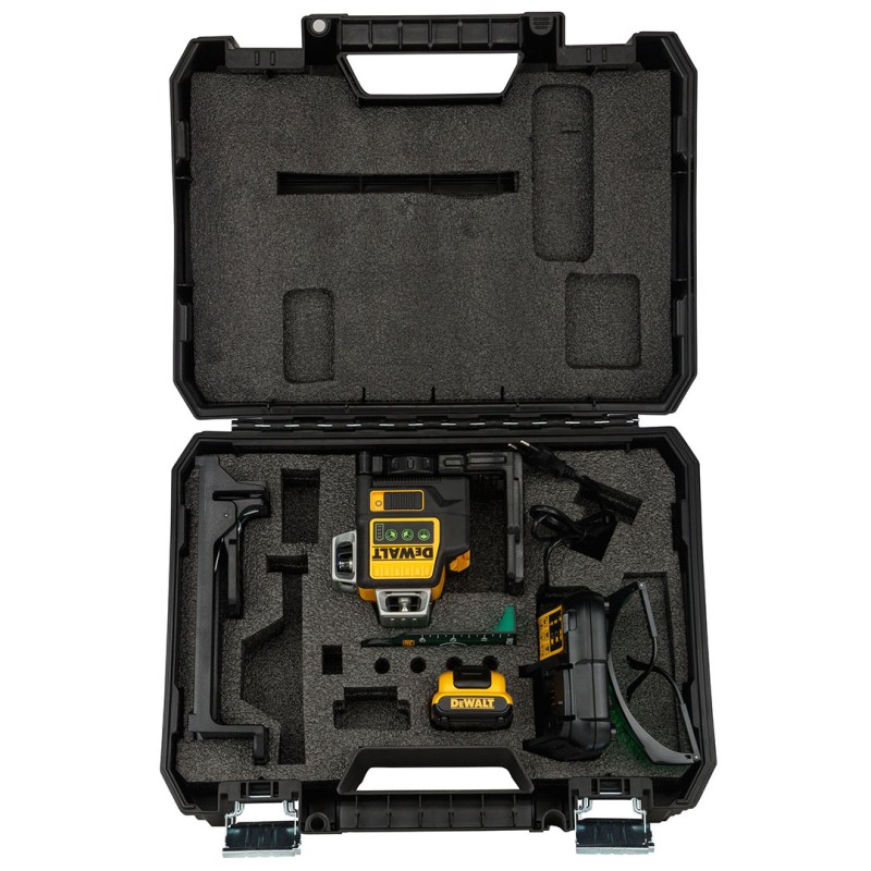 Laser krzyżowy DeWALT DCE089D1G 12V XR 3x360° 2Ah 30m zielona wiązka