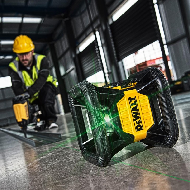 Laser obrotowy zielony DeWALT DCE079D1G 18V 1x2Ah 600 m TSTAK