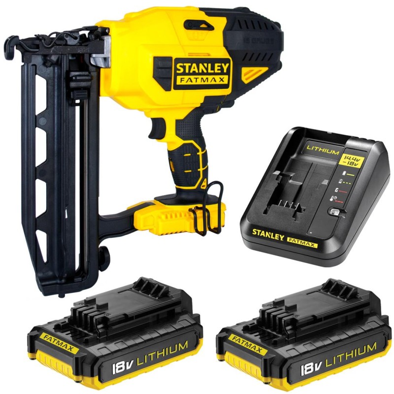 Sztyfciarka akumulatorowa STANLEY FATMAX FMC792D2 Li-Ion 18V 16Ga 2x2Ah karton