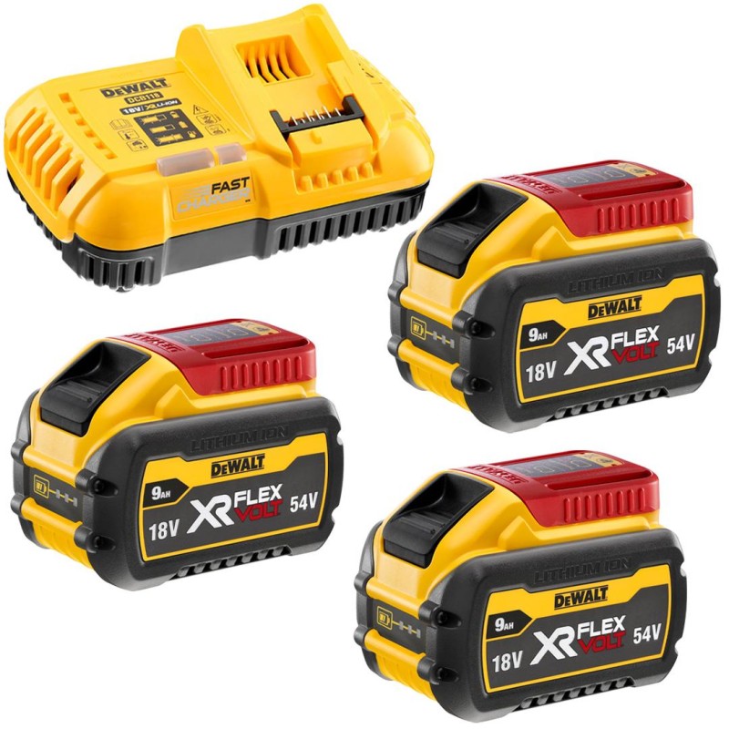 Młot udarowy SDS-MAX 27J 54V 3x9Ah DeWALT DCH911X3