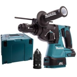 Młotowiertarka akumulatorowa Makita DHR243ZJ SDS+ z dodatkowym uchwytem 18V Li-Ion LXT MakPac