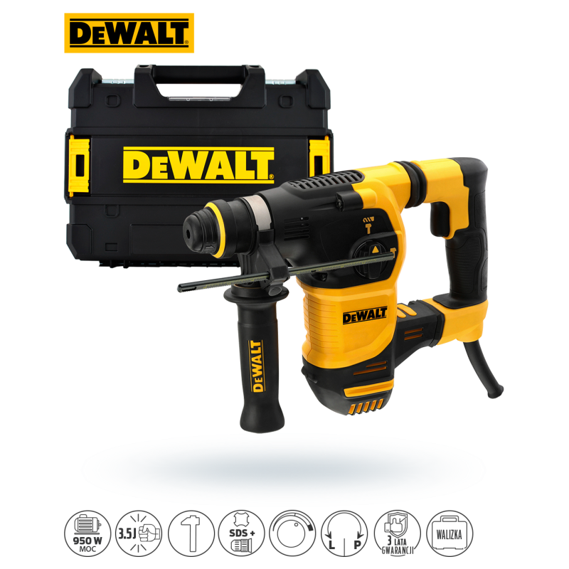 Młotowiertarka DeWalt D25333K SDS+ 950W 3,5J