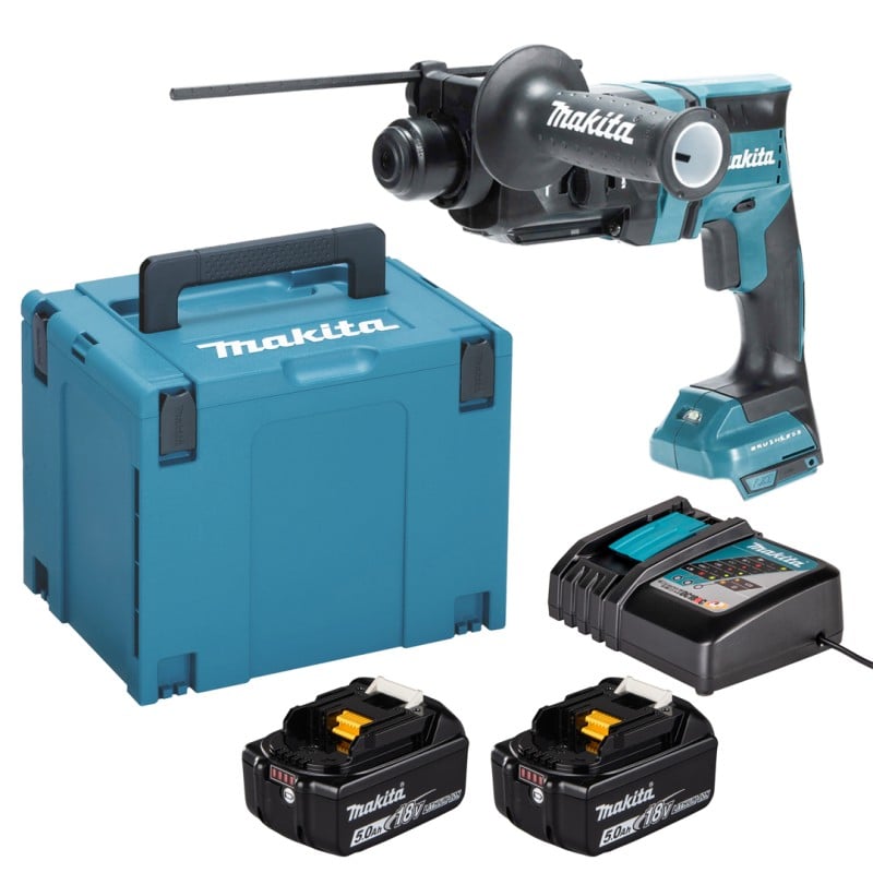 Młotowiertarka Makita DHR182RTJ 18V LXT 2x5Ah 1,7J XPT AWS BL SDS+ walizka