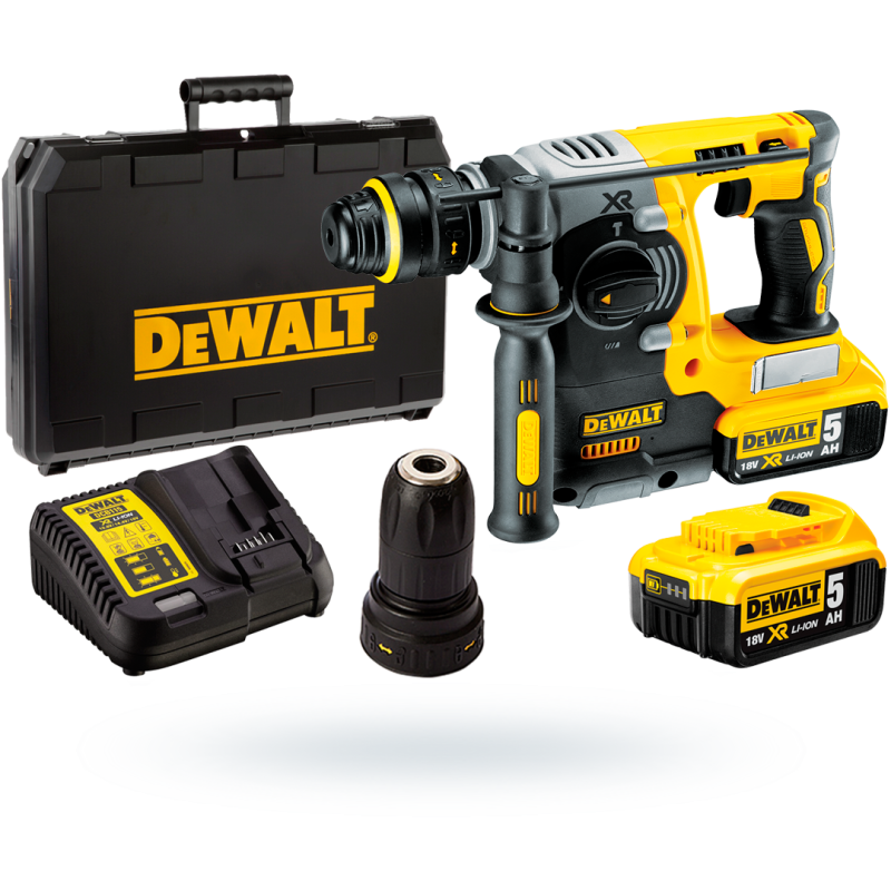 Młotowiertarka DEWALT DCH274P2 SDS+ 18V 2,1J 2x5Ah