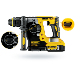 Młotowiertarka DEWALT DCH274P2 SDS+ 18V 2,1J 2x5Ah