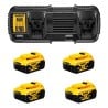 Zestaw COMBO DeWALT DCK1012P4T-QW 18V 4x5Ah DCD796+DCF887+DCG405+DCS565+DCS382+DCH172+DCS356+DCS334+DCL040+DCE088NG18, 4 walizki
