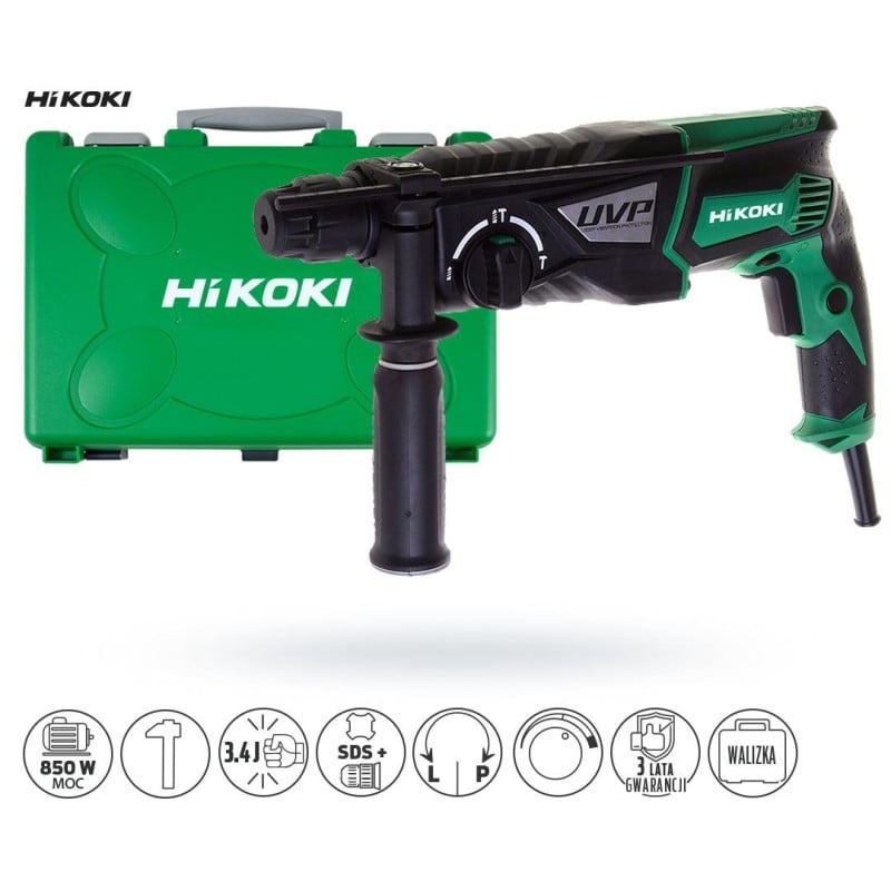 Młotowiertarka HiKOKI DH28PCY WSZ 850W SDS+ 3,4J