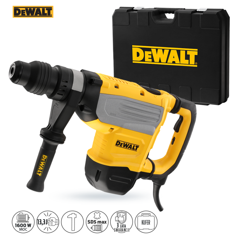 Młotowiertarka DeWalt D25733K SDS-MAX 1600W 13,3J