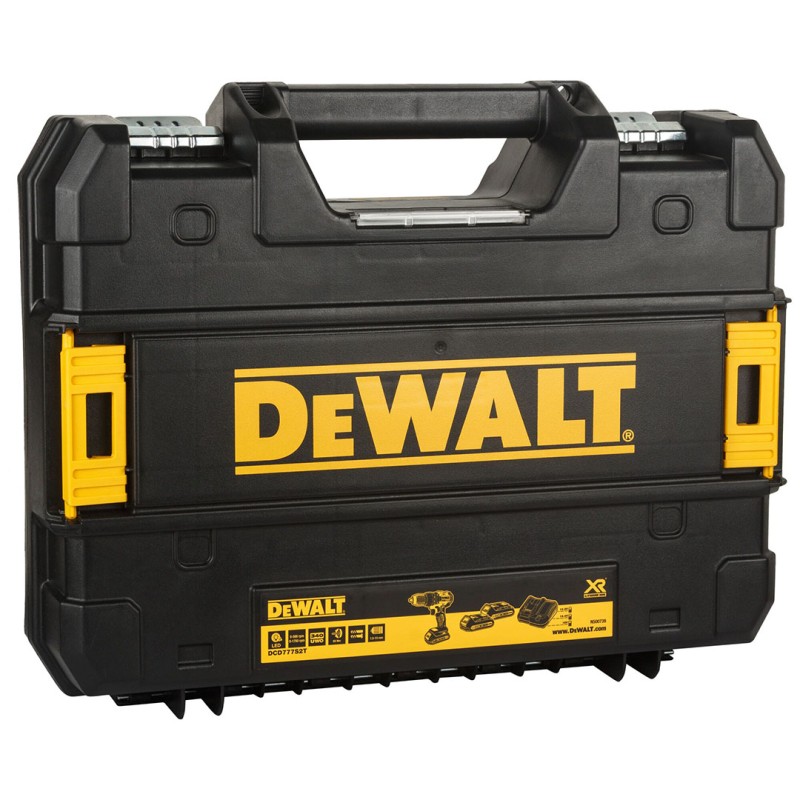 Wiertarko-wkrętarka DeWALT DCD777S2T 18V XR BL 65Nm 2x1,5Ah ładowarka walizka