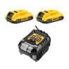 Wiertarko-wkrętarka udarowa DeWALT DCD795D2 18V XR BL 60Nm 2x2Ah walizka