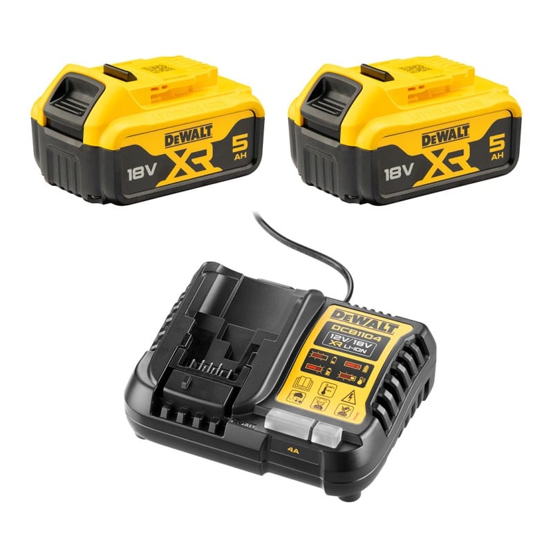 Zestaw COMBO DeWALT DCK2080P2T 18V XR BL (Wkrętarka DCD796 + szlifierka DCG405) 2x5Ah ładowarka walizka
