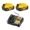 Zestaw COMBO DeWALT DCK2080P2T 18V XR BL (Wkrętarka DCD796 + szlifierka DCG405) 2x5Ah ładowarka walizka