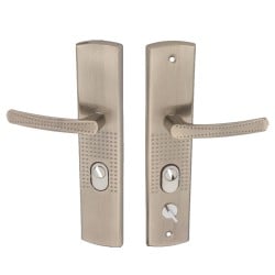 Klamka drzwiowa chińska KLC-0021 Lewa, szyld 277×59 mm, rozstaw 235 mm