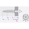 Wkręcany łącznik spiralny do styropianu Smart SM0STYN002500853 25x85 mm, 25 sztuk
