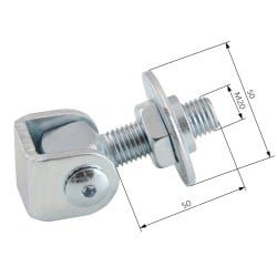 Zawias regulowany do wspawania M-20mm L-70mm