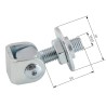 Zawias regulowany do wspawania M-20mm L-70mm