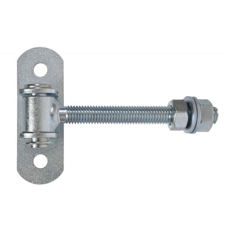 Zawias regulowany przykręcany M-12mm L-115mm z podstawą 90x30x3mm
