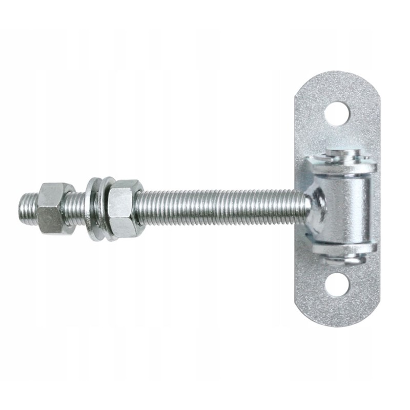 Zawias regulowany przykręcany M-12mm L-115mm z podstawą 90x30x3mm