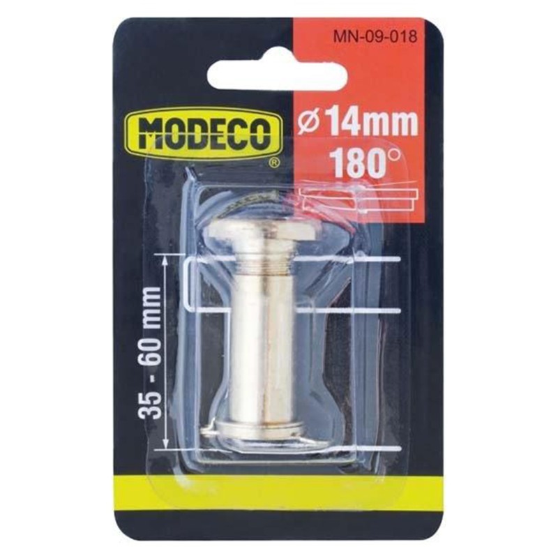 Wizjer do drzwi Modeco MN-09-018 14mm 180º 35-60mm mosiądz