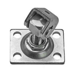 Zawias regulowany przykręcany M-12mm L-40 podstawa 75x55x2,5mm