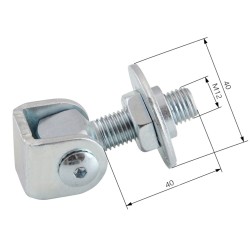 Zawias regulowany do wspawania M-12mm L-40mm