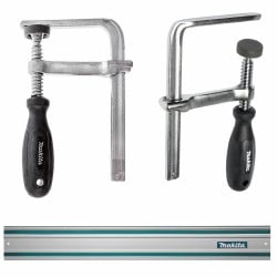 Pilarko - zagłębiarka 1300W 6-biegów 165x20mm Makita SP6000J MAKPAC + Szynaprowadząca 1,5m + 2 zaciski do szyny