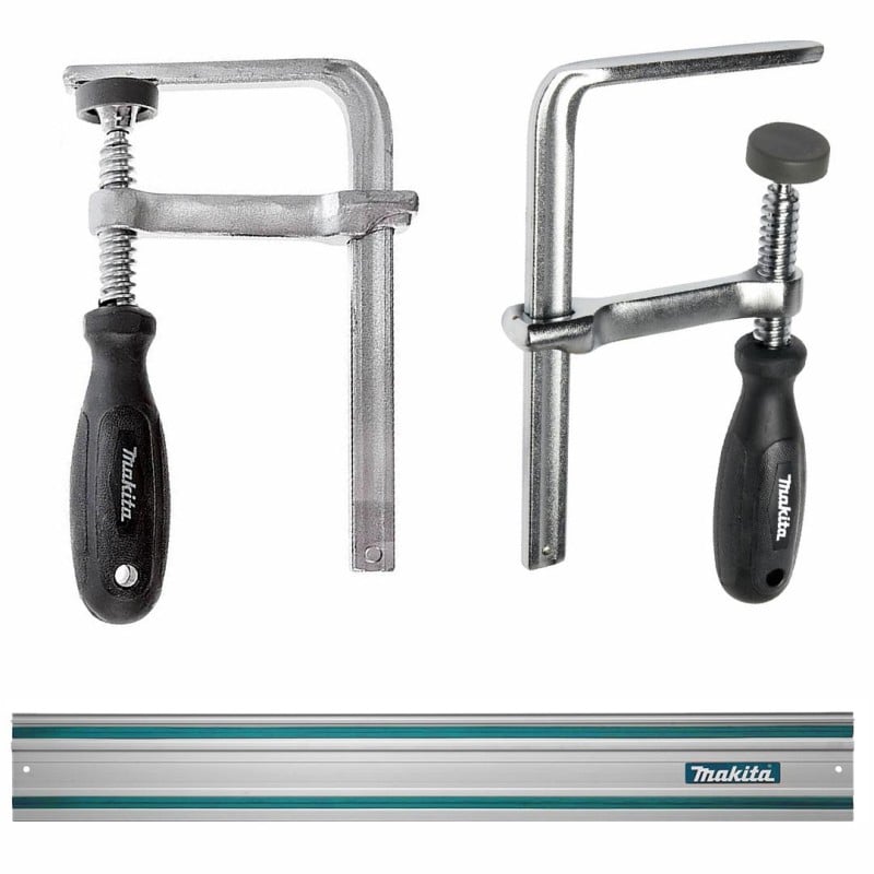Pilarko - zagłębiarka 1300W 6-biegów 165x20mm Makita SP6000J MAKPAC + Szynaprowadząca 1,5m + 2 zaciski do szyny