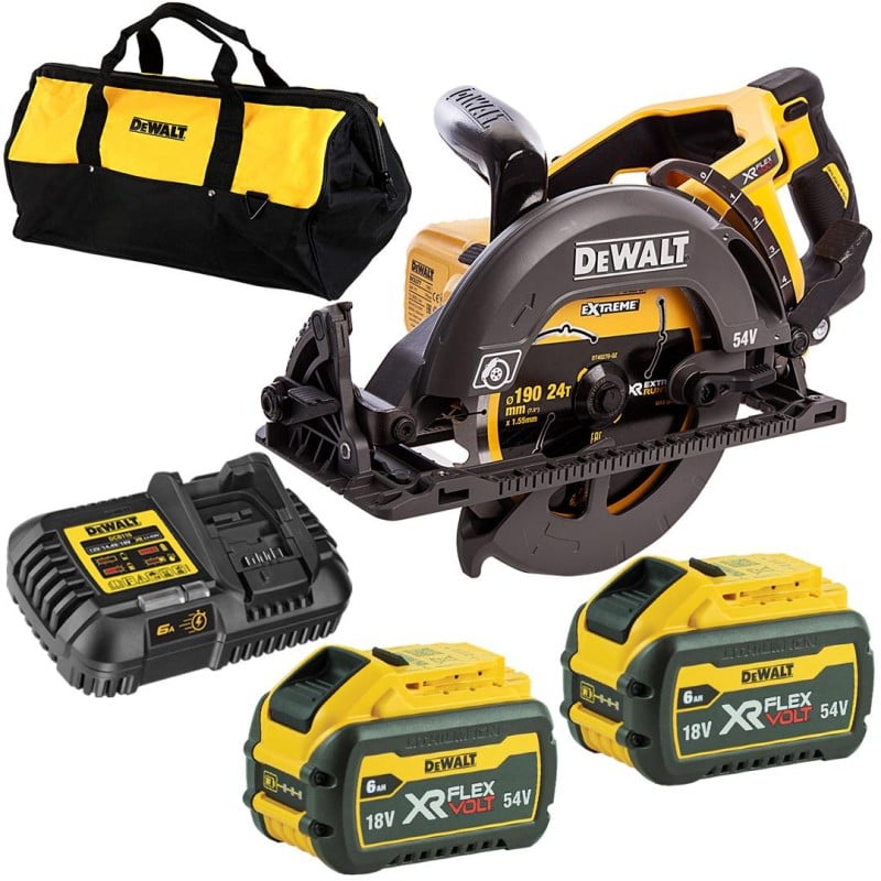 Pilarka tarczowa DEWALT DCS577T2 54V 190mm 2x6Ah