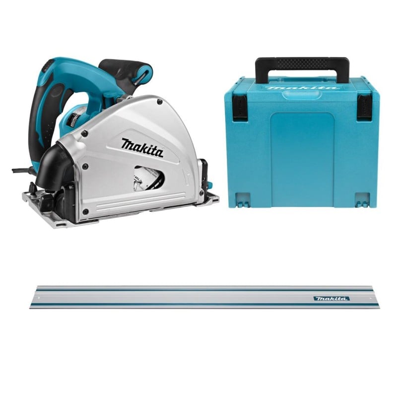 Pilarka tarczowa / zagłębiarka Makita SP6000J 1300W 165x20mm 6 biegów walizka + szyna prowadząca 1,5m