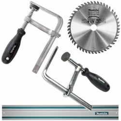 Pilarko - zagłębiarka 1300W 6-biegów 165x20mm Makita SP6000JMAKPAC + Szyna 1,5m + 2 zaciski do szyny + Pokrowiec na szynę