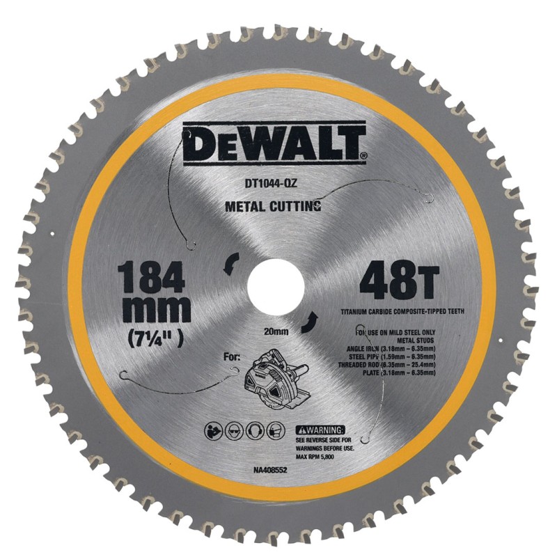 Pilarka do metalu DeWALT DCS383N 18V XR BL 184mm 48T BODY karton