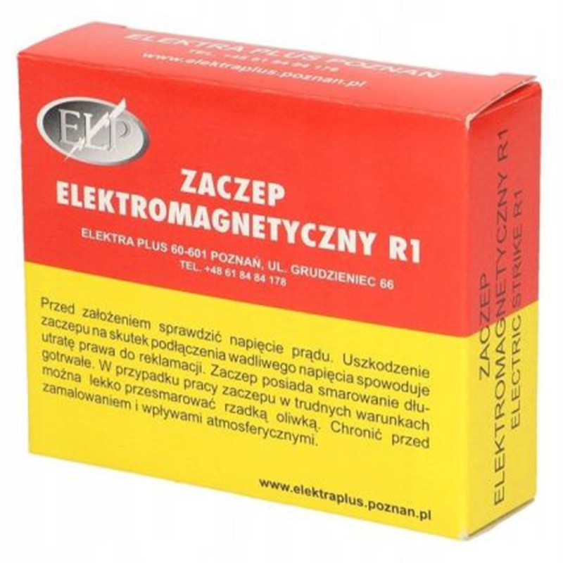 Zaczep elekromag R-1 (szeroki) ELEKTRA R1-12.10